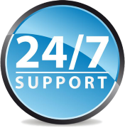 24 by 7 customer support